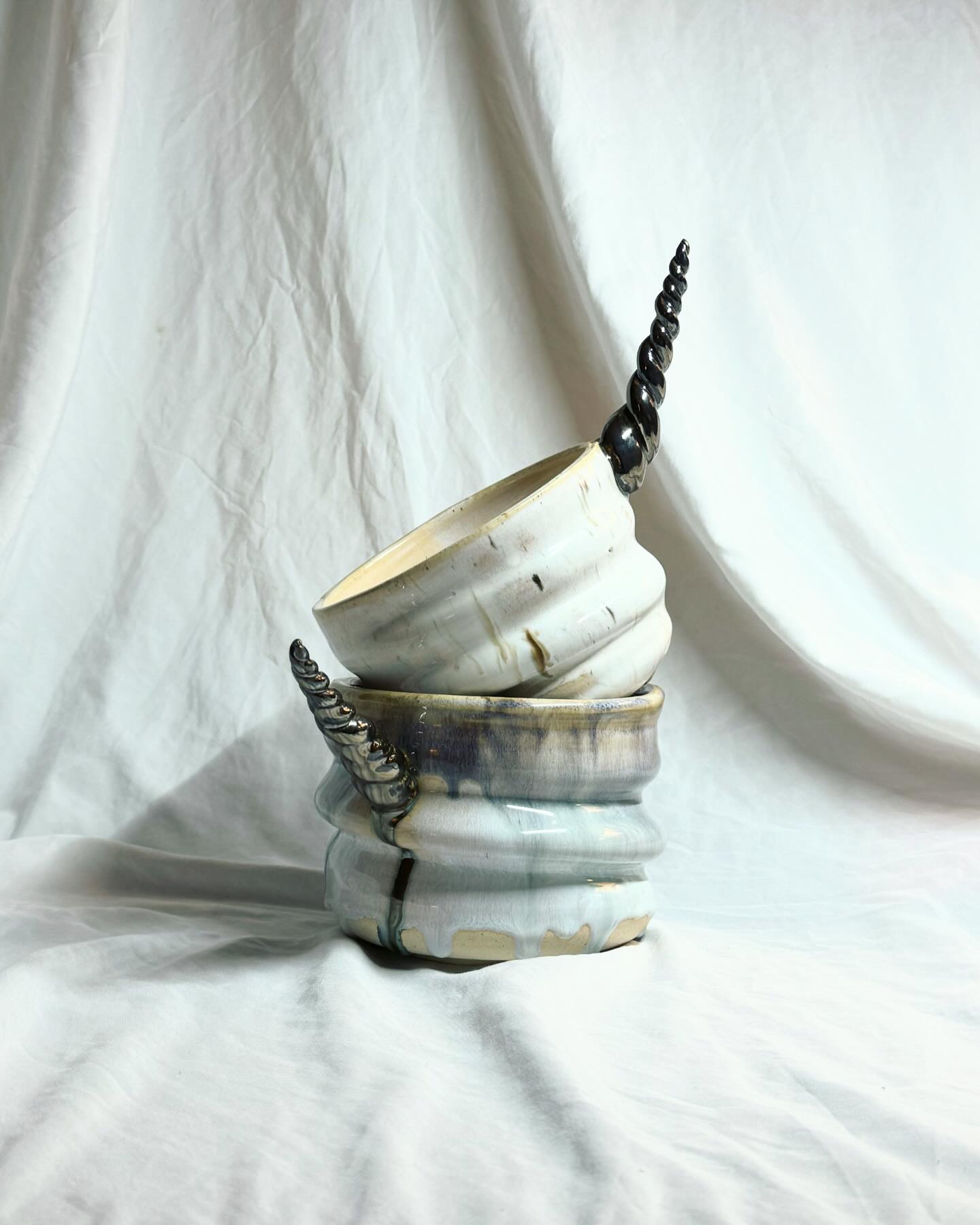 Unicorn horn bowls
